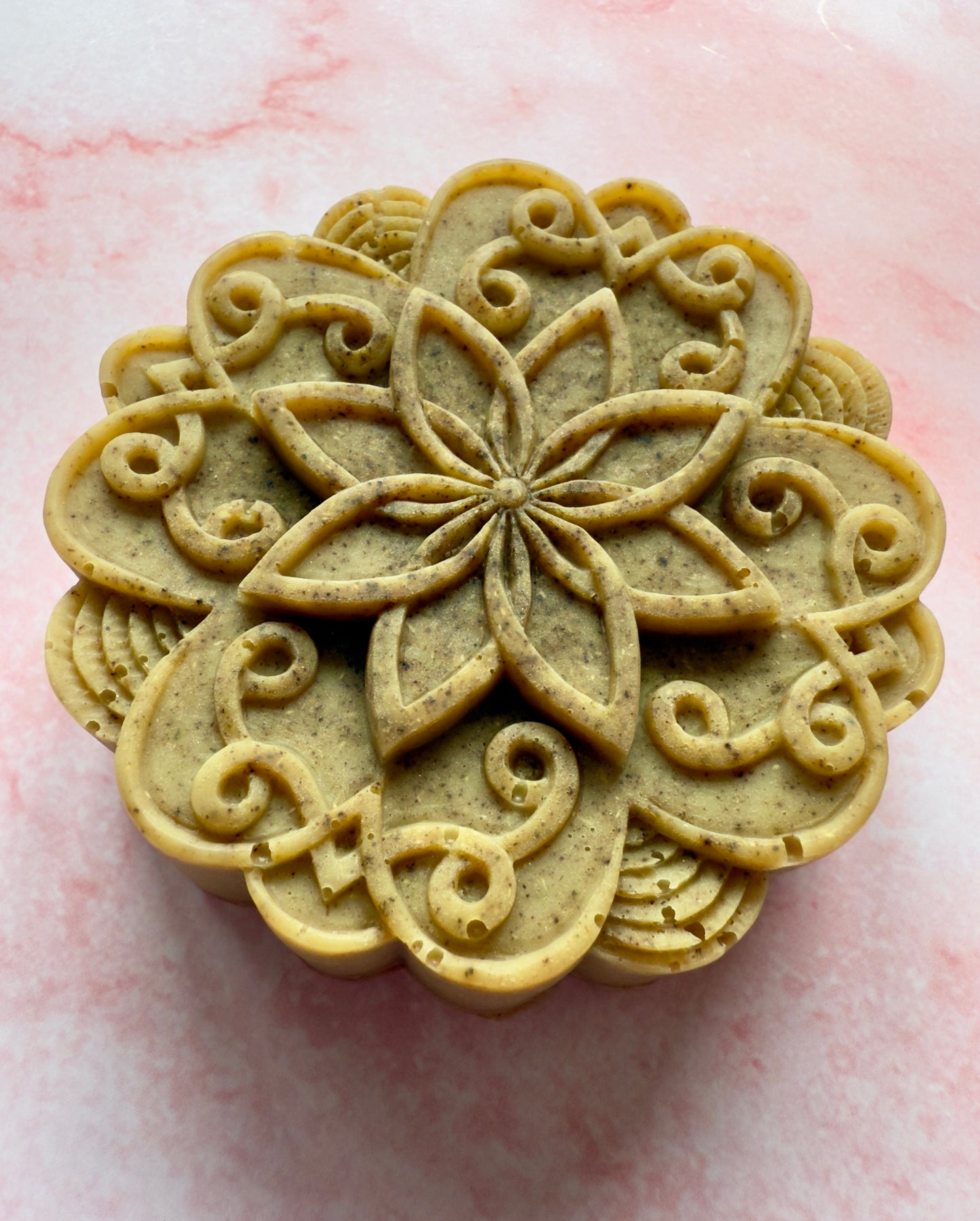 Parisian Green – Small Batch Coconut Milk Soap | Gotu Kola + Vanilla Silk Mandala Bar