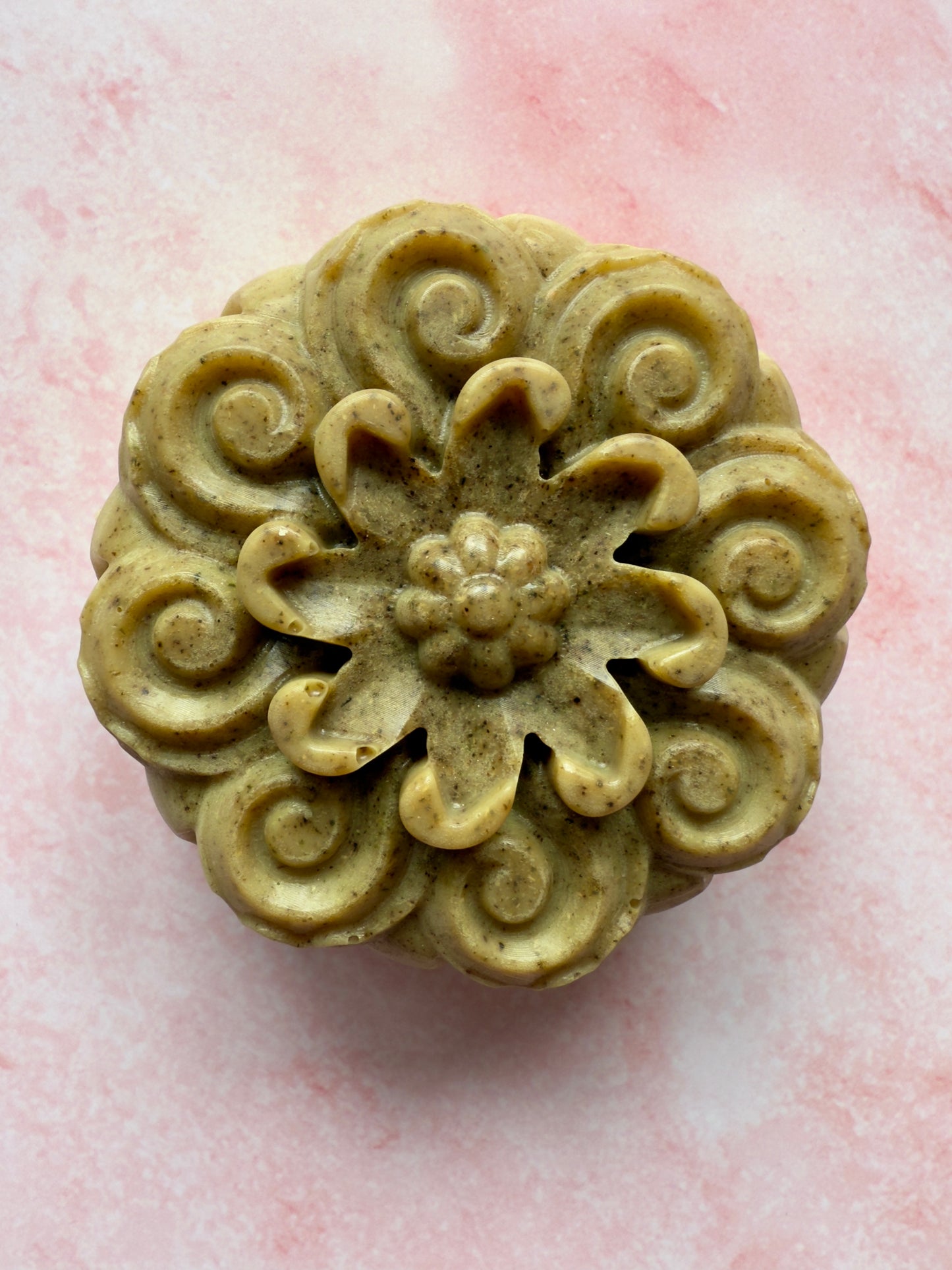 Parisian Green – Small Batch Coconut Milk Soap | Gotu Kola + Vanilla Silk Mandala Bar