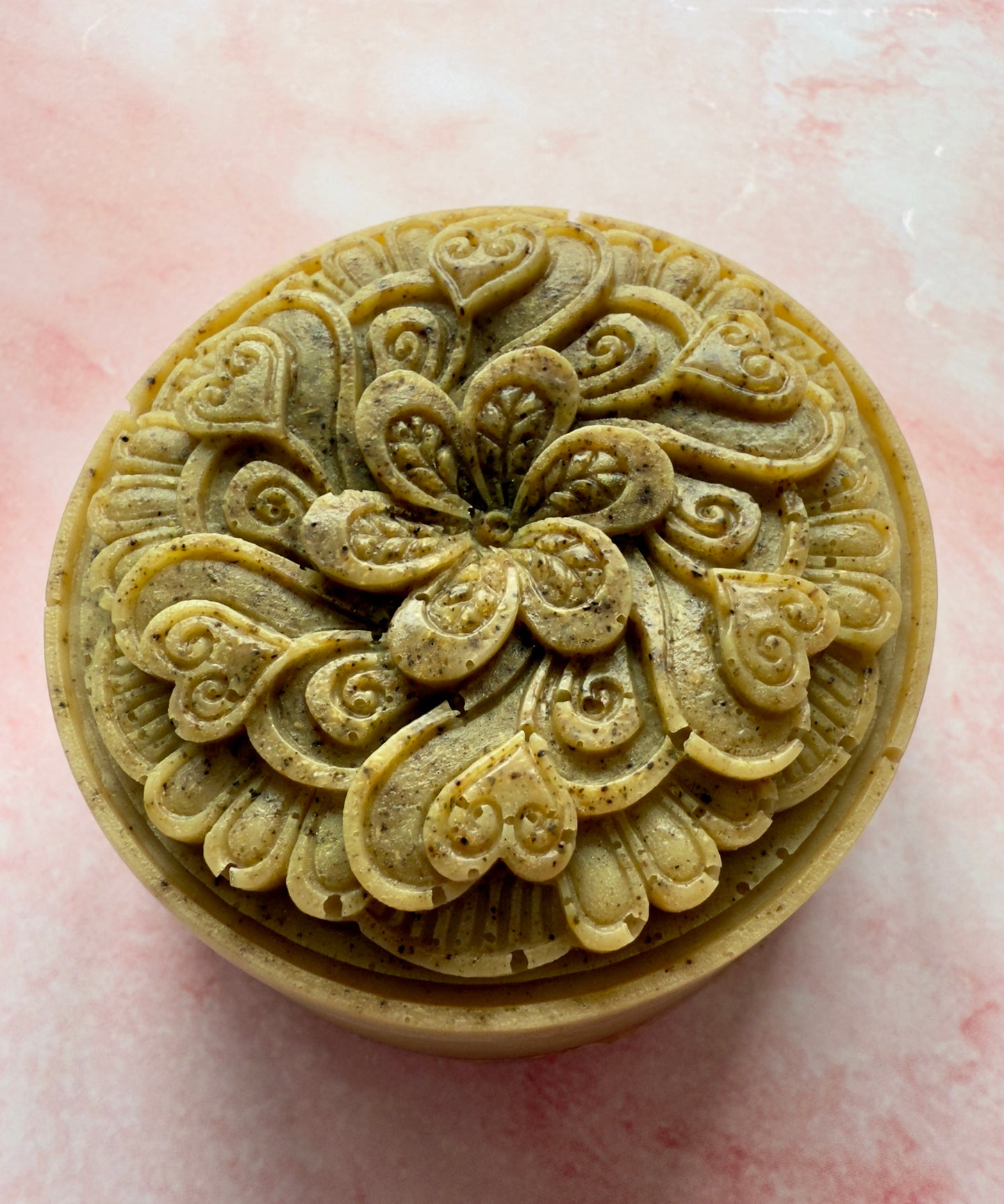 Parisian Green – Small Batch Coconut Milk Soap | Gotu Kola + Vanilla Silk Mandala Bar