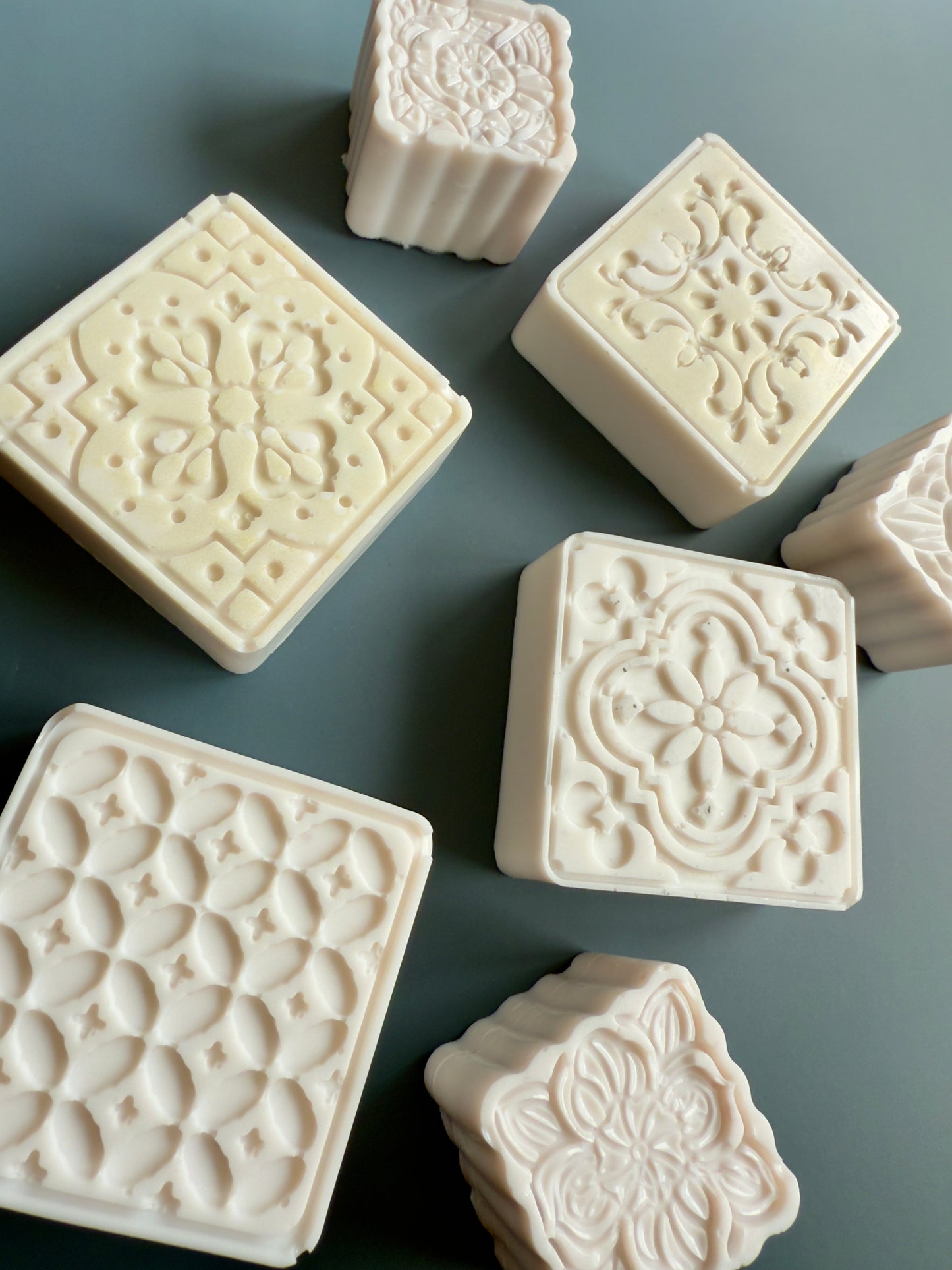 Petal + Stone – Test-Batch Yogurt Soap | Softly Scented Tile & Mooncake Bars