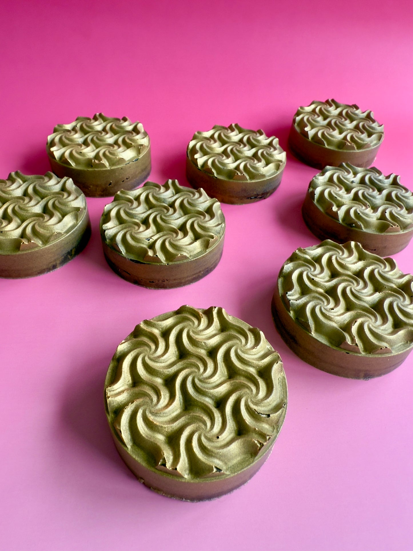 Madame Coco – Small Batch Charcoal Soap | Jasmine & Vetiver Gold Wave Bar