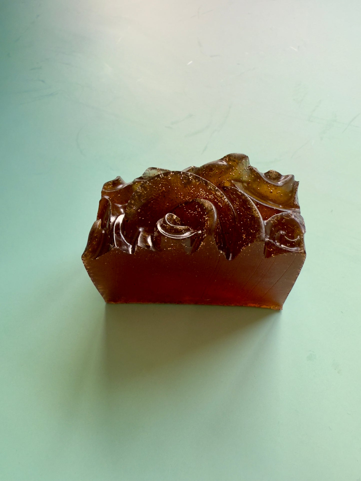 Midnight Rose – Small Batch Honey Soap | Dark Florals + Warm Resin Finish