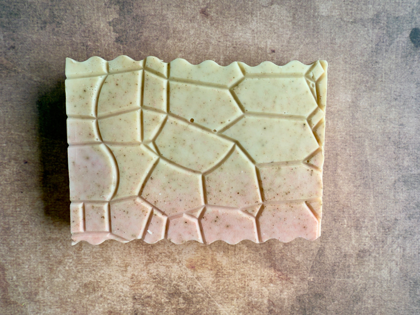 Split Banana – Small Batch Mango Butter Soap | Tropical Garden in Pink + Green