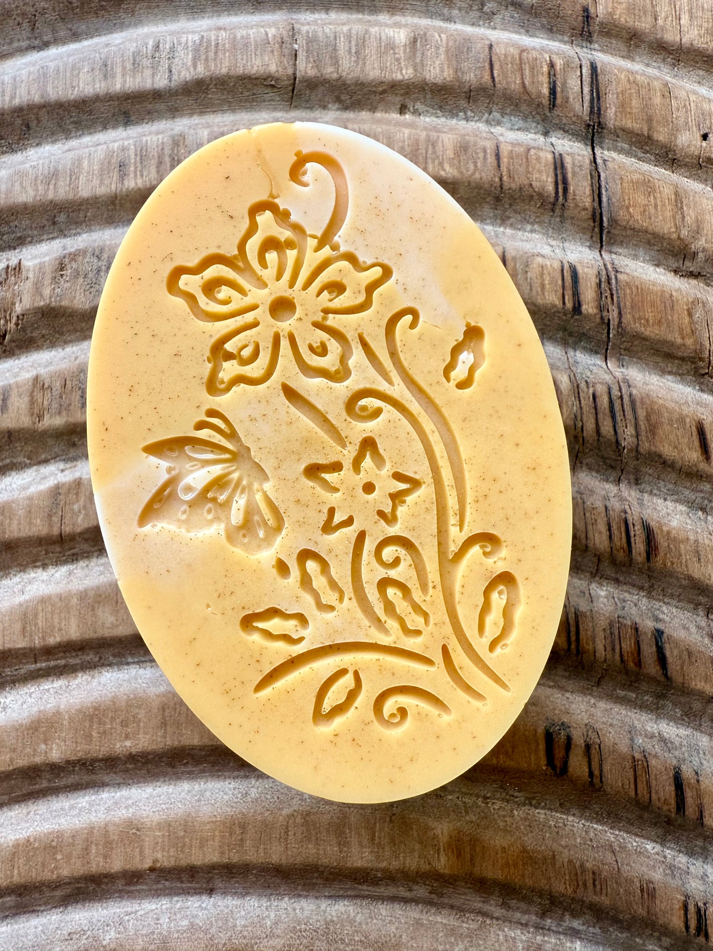 Golden Gardenia – Small Batch Shea Butter Soap | Floral-Cut Bars with Yellow Clay