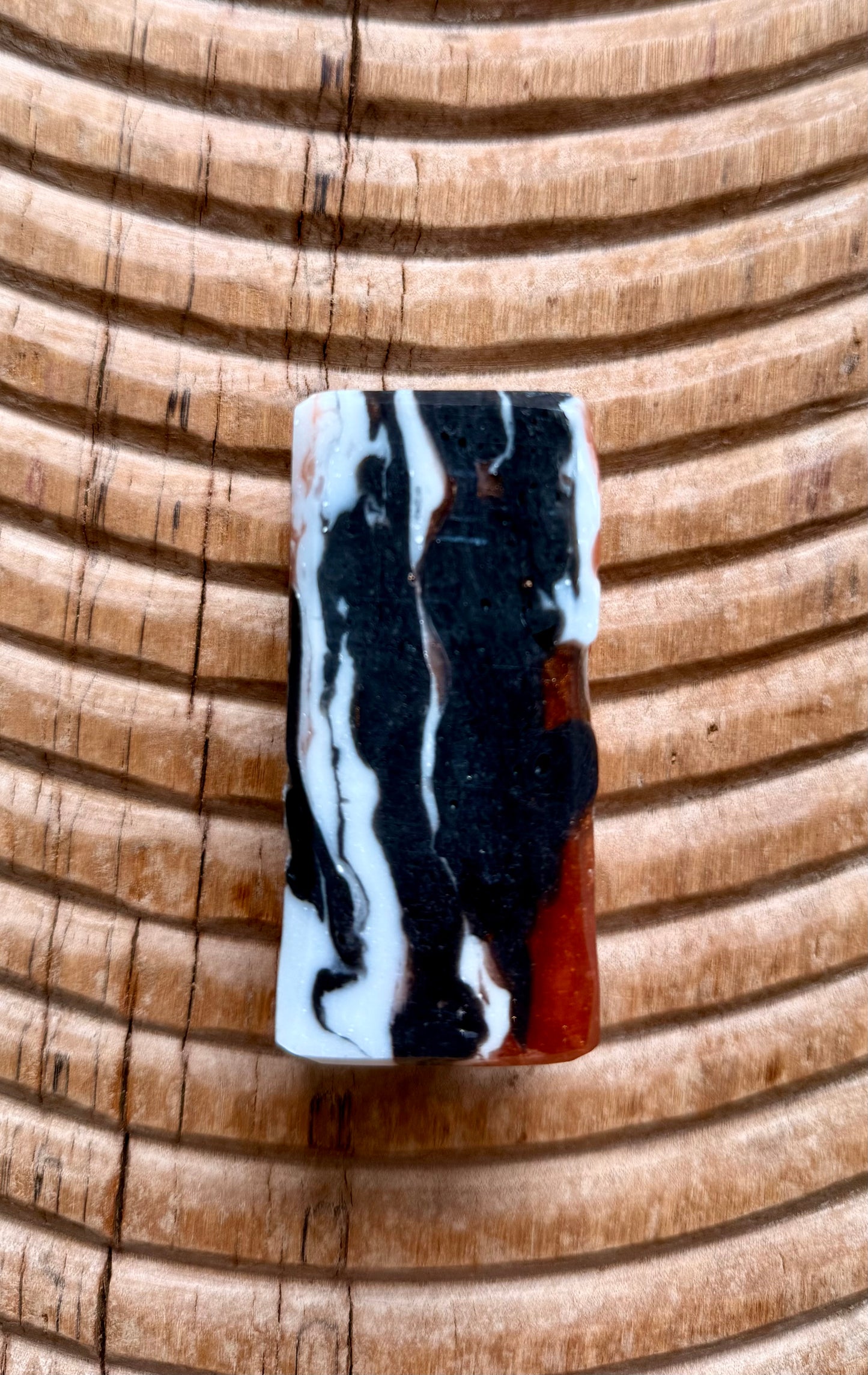 Better in Theory – Small Batch Glycerin Soap | Black, White + Copper Marbled Bar