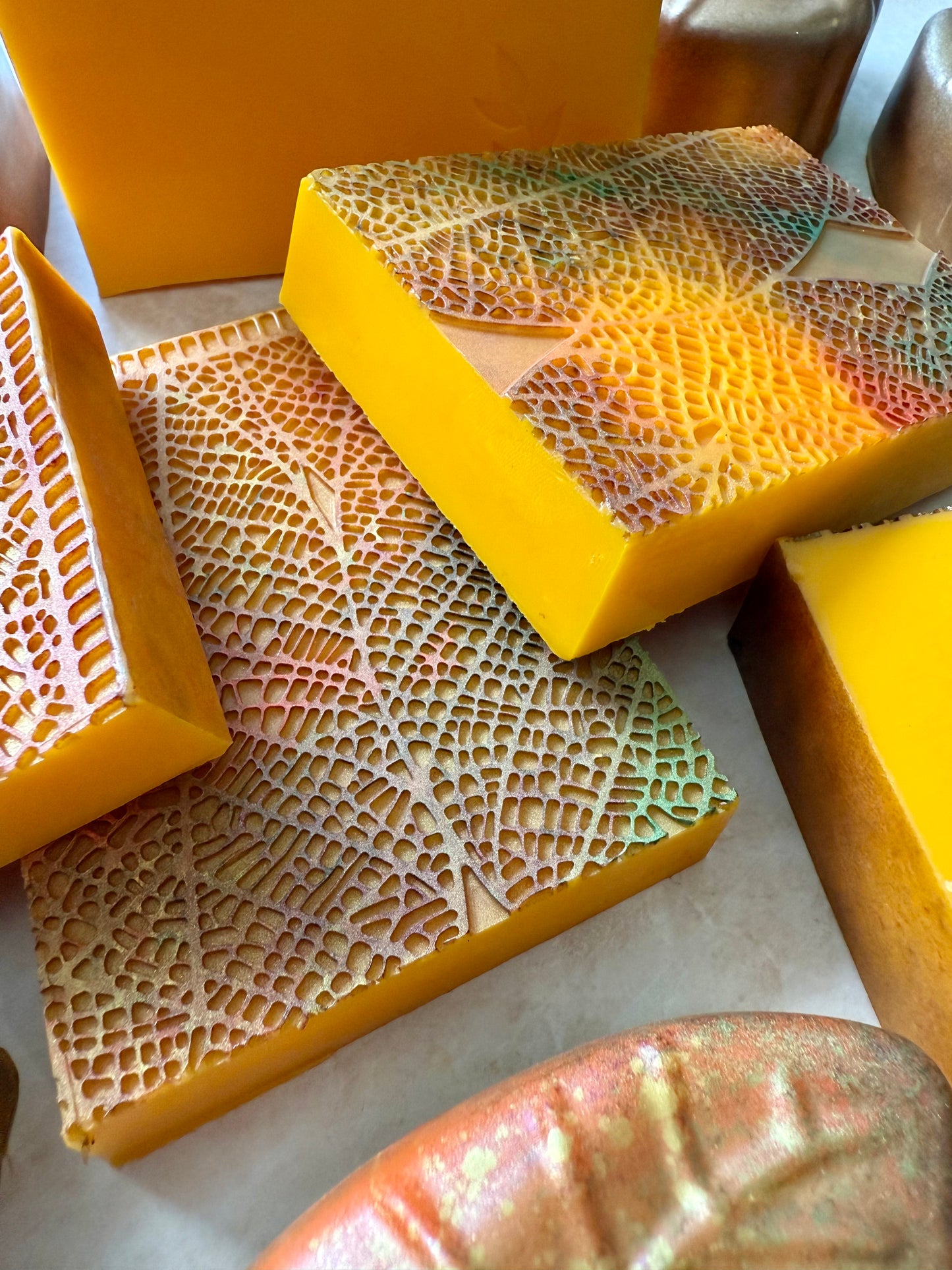 Cinnamon Liability – Small Batch Turmeric Soap | Pumpkin + Spiced Nut Leaf Bars