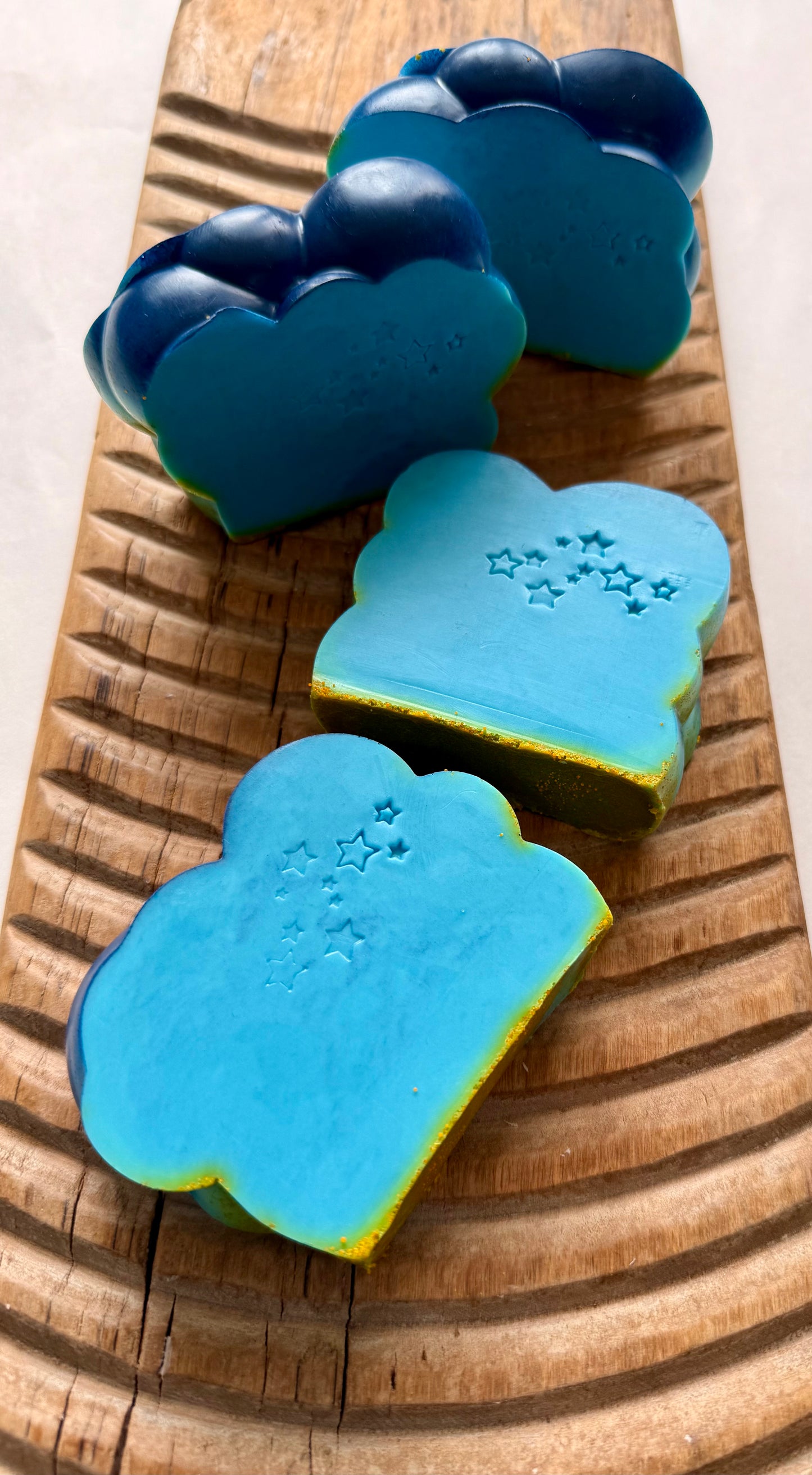 Blue with a Chance – Small Batch Goat’s Milk Soap | Amber Glow + Cloudy Skies