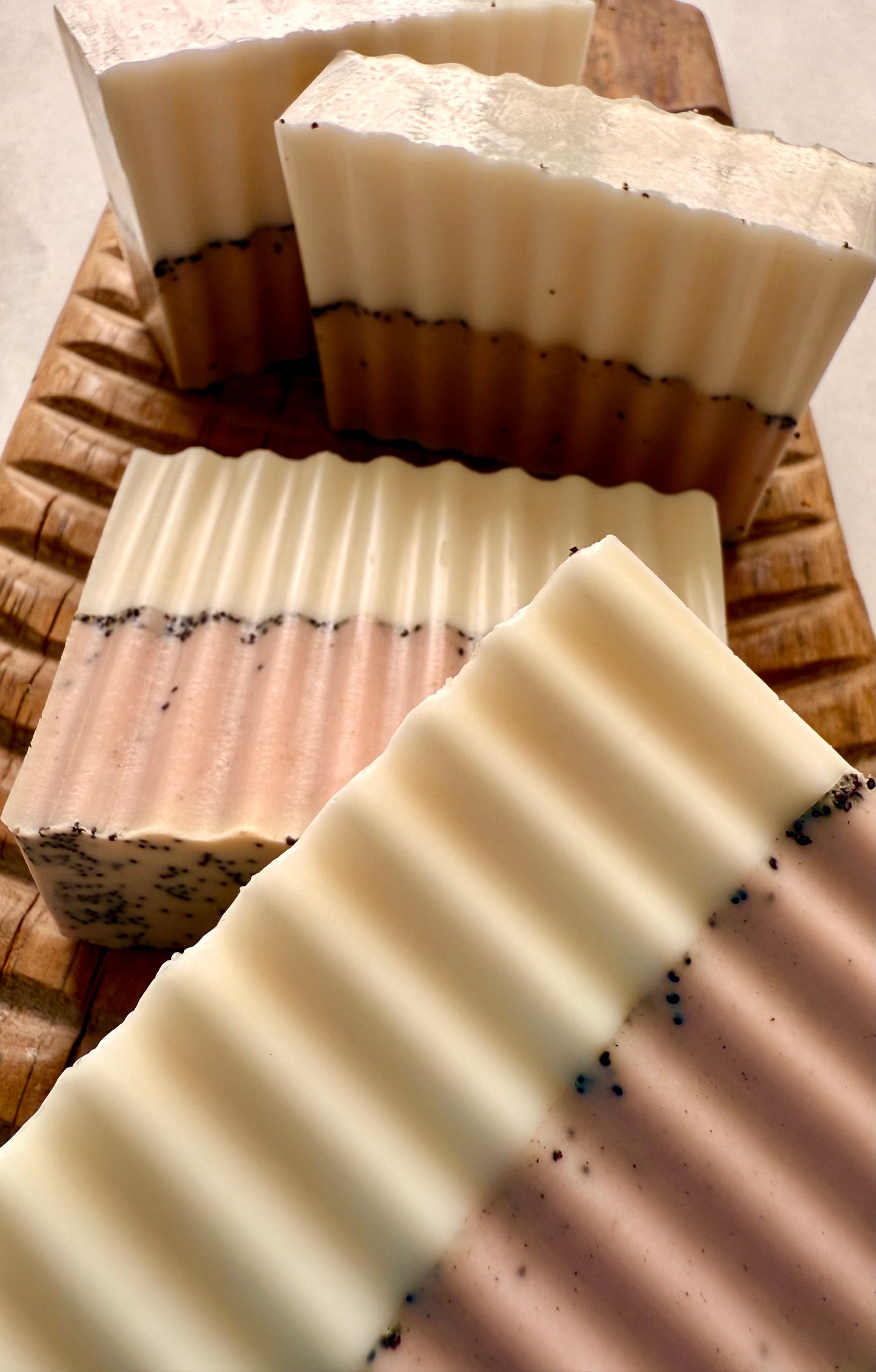 Dream Chaser – Small Batch Goat’s Milk Soap | Lavender, Chamomile + Gentle Scrub