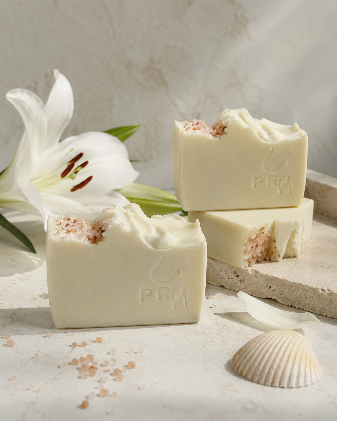Sea Salt + Lily | Small Batch Soap | Shea, Mango, Cocoa Butters