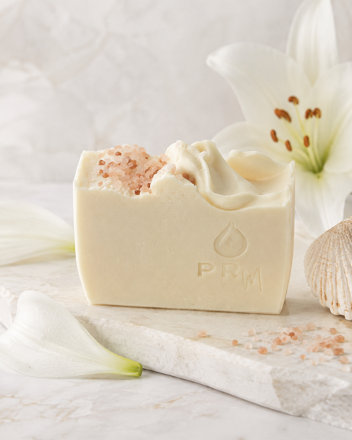 Sea Salt + Lily | Small Batch Soap | Shea, Mango, Cocoa Butters