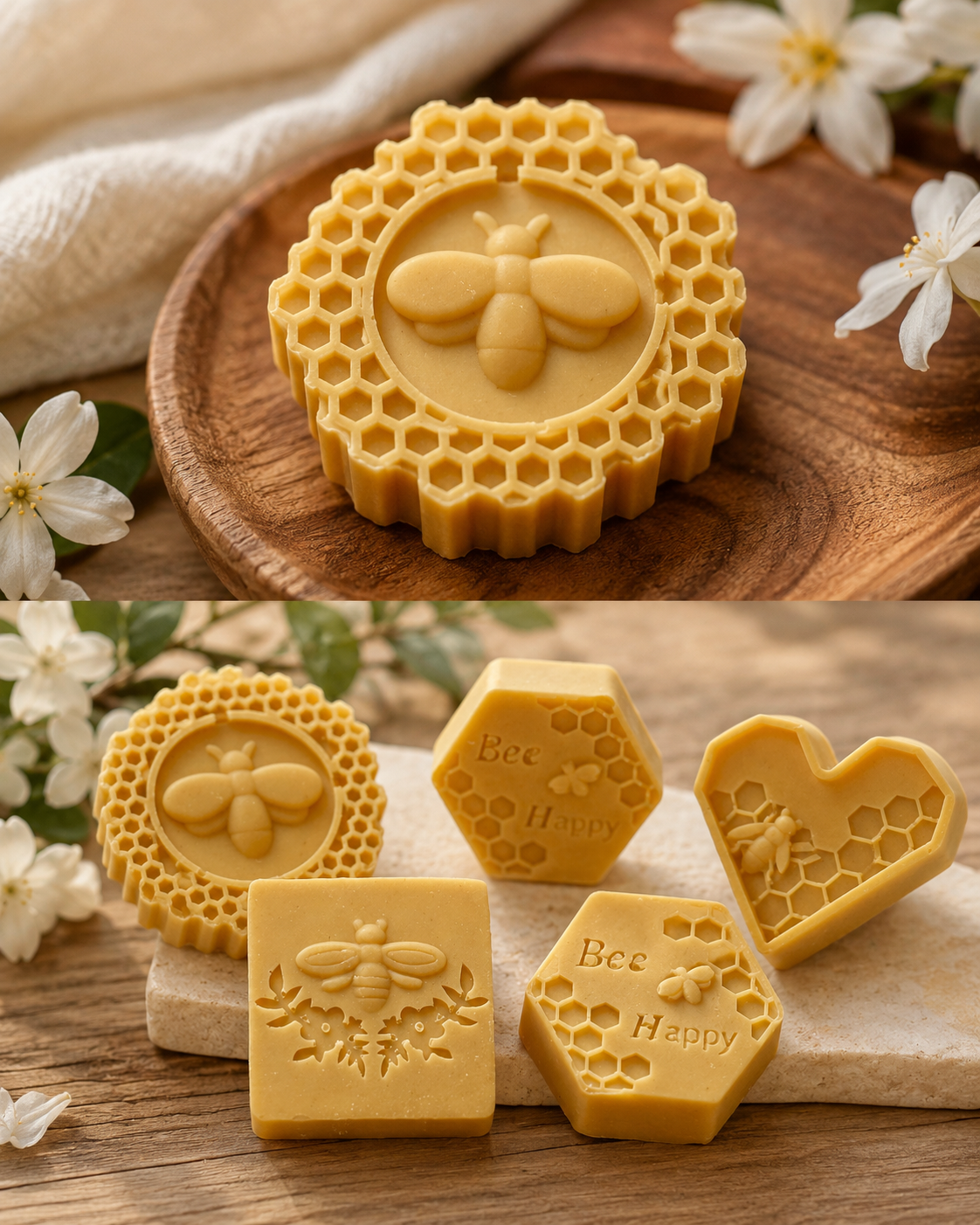 Jasmine + Honey | Small Batch Soap | Honey + Oats