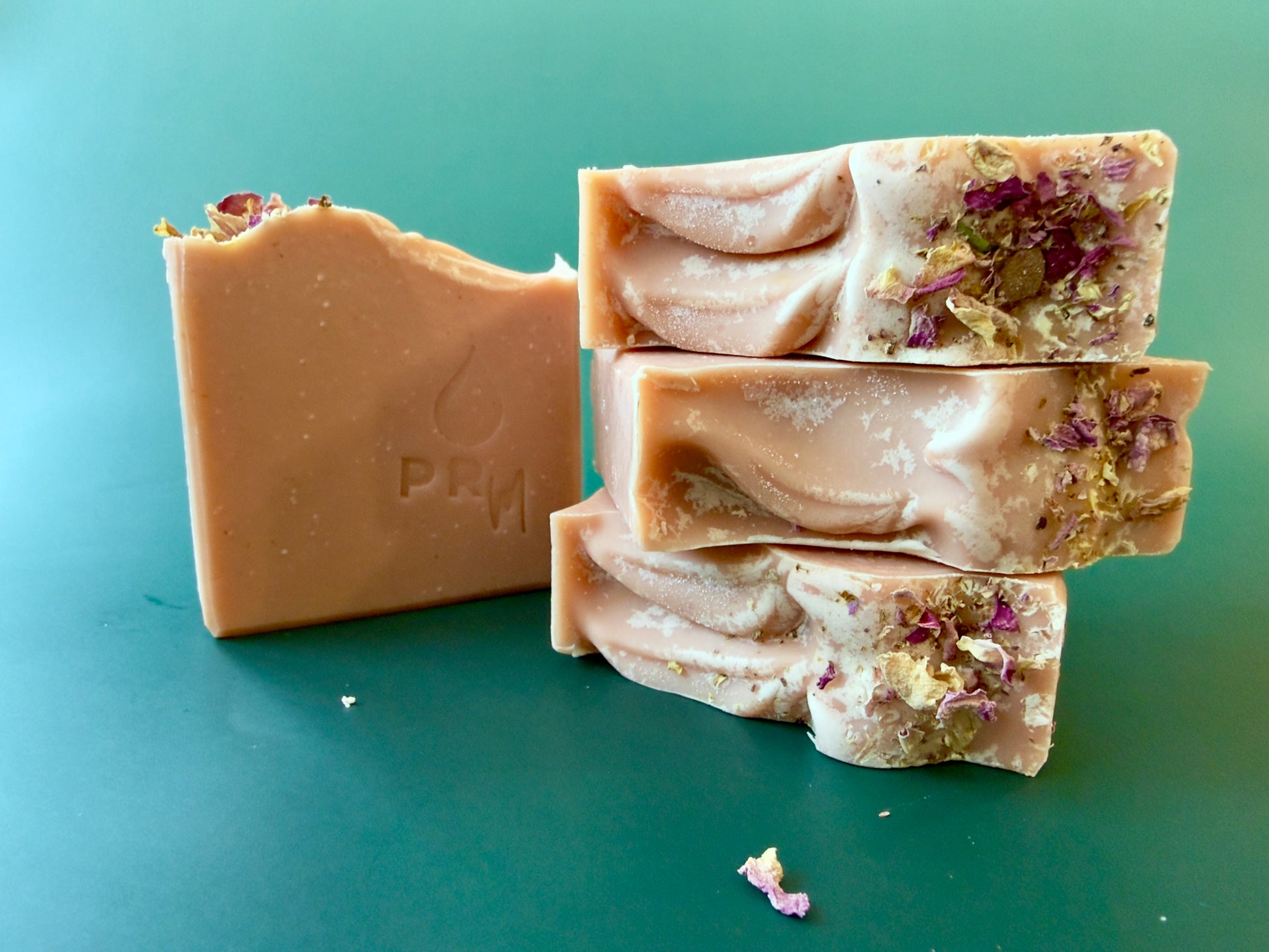Small batch Mandarin Lavender aloe soap made with French pink clay and colloidal oatmeal.