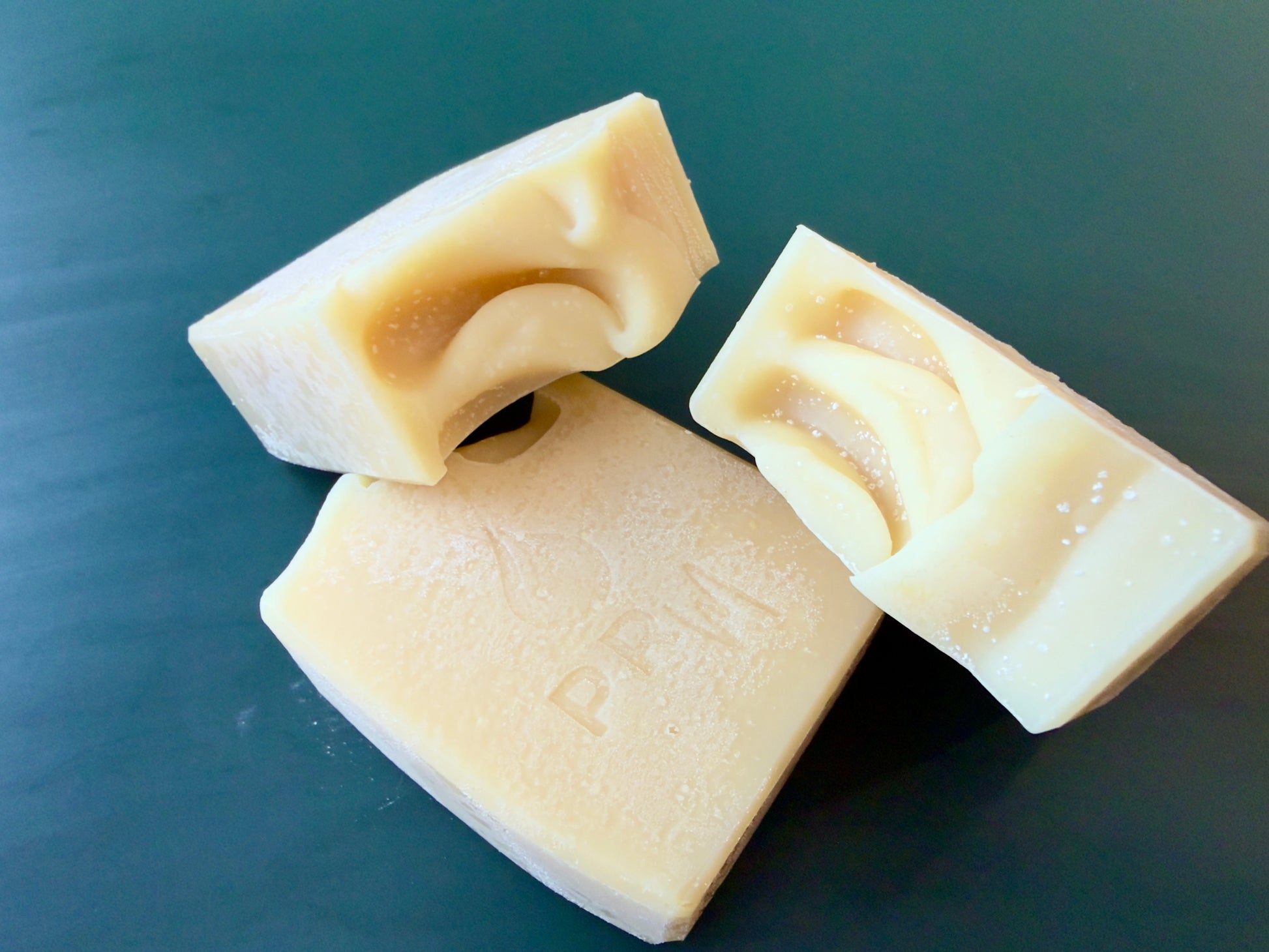 Small batch Lavender Orange soap made with goat milk, shea butter, and cocoa butter.