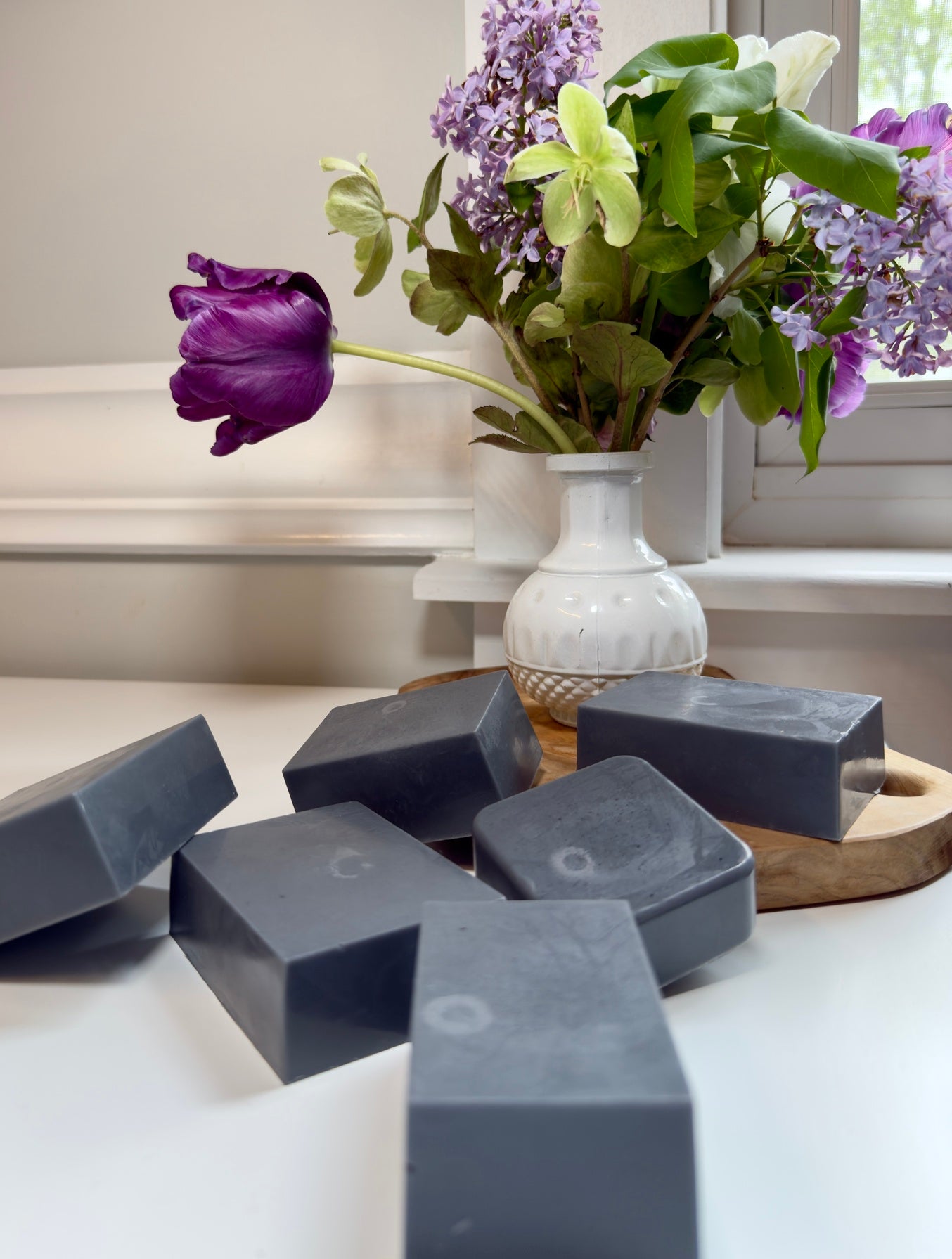 Gray Matter – Small Batch Vegetable Glycerin Soap | Charcoal + Eucalyptus + Mint Soap