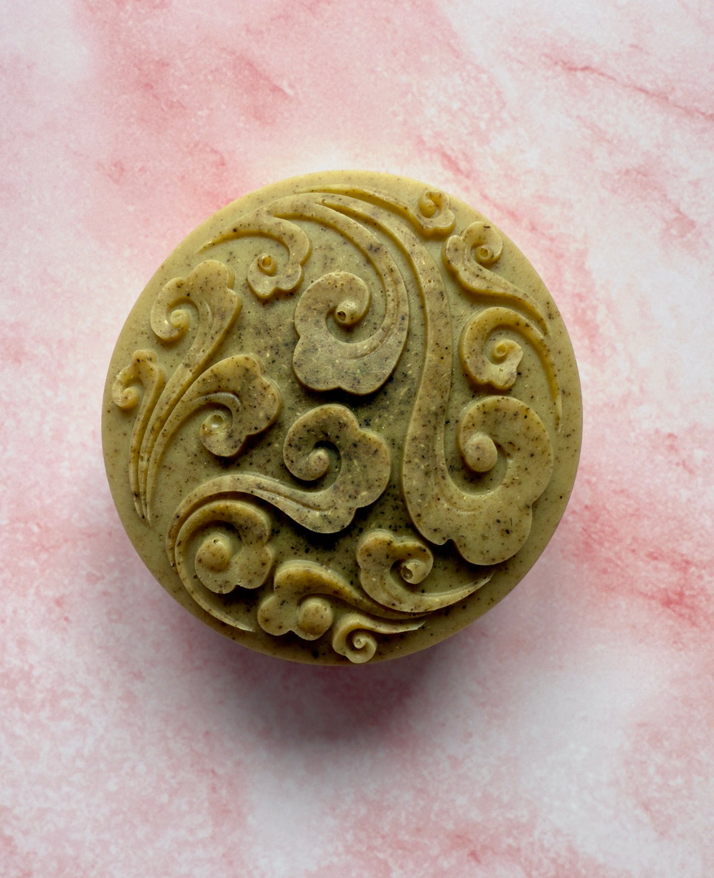 Parisian Green – Small Batch Coconut Milk Soap | Gotu Kola + Vanilla Silk Mandala Bar