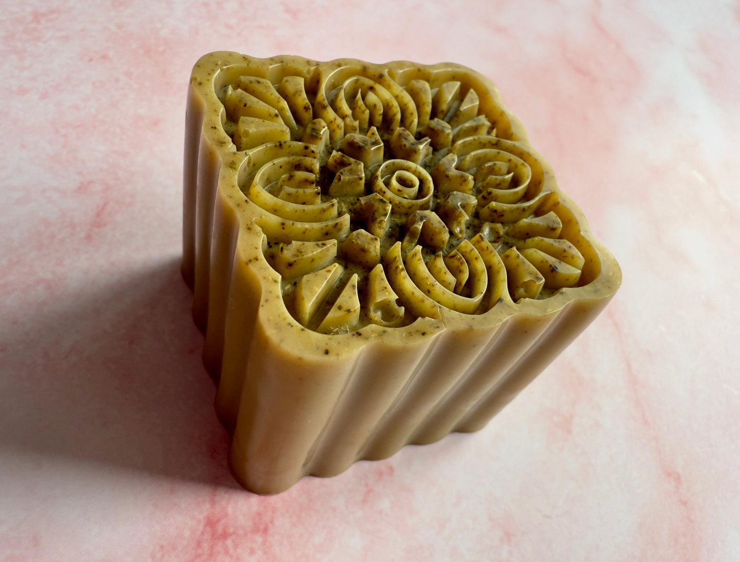 Parisian Green – Small Batch Coconut Milk Soap | Gotu Kola + Vanilla Silk Mandala Bar