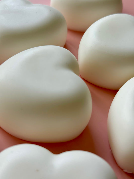 Heartfelt – Small Batch Coconut Soap | Rounded Heart Bar (Unscented)