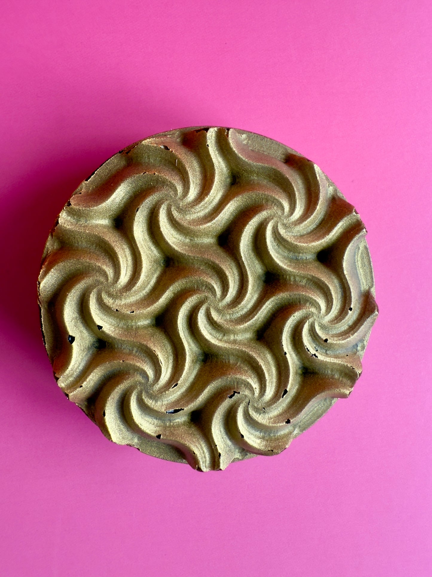 Madame Coco – Small Batch Charcoal Soap | Jasmine & Vetiver Gold Wave Bar
