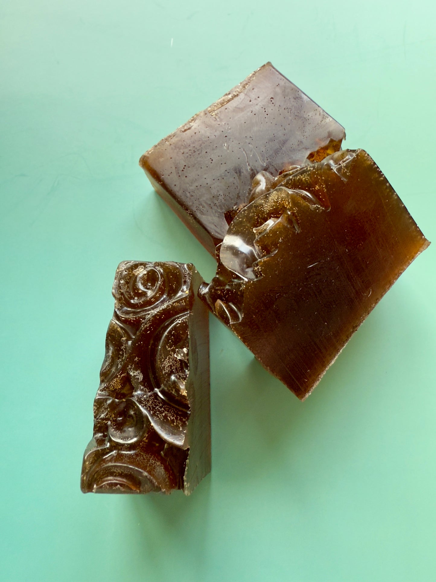 Midnight Rose – Small Batch Honey Soap | Dark Florals + Warm Resin Finish