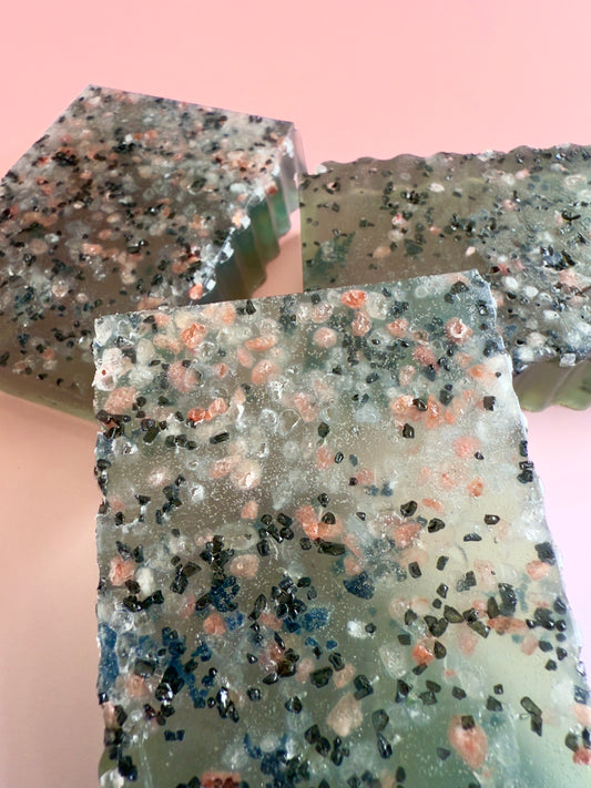 On the Rocks – Small Batch Honey Soap | Pistachio Dessert Bar – Sea Salt & Dragonfruit
