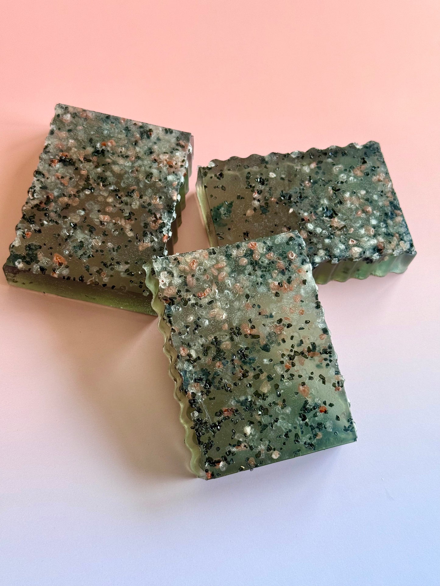 On the Rocks – Small Batch Honey Soap | Pistachio Dessert Bar – Sea Salt & Dragonfruit