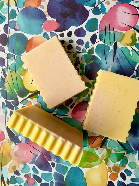 Sun Butter – Small Batch Mango Butter Soap | Golden Layers + Subtle Summer Glow
