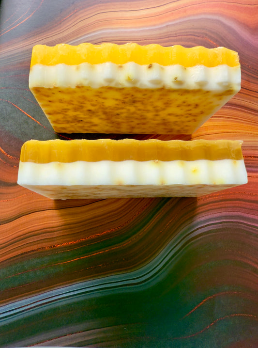 Golden Hour – Small Batch Chamomile + Mango Butter Soap | Citrus Peel + Soft Glow