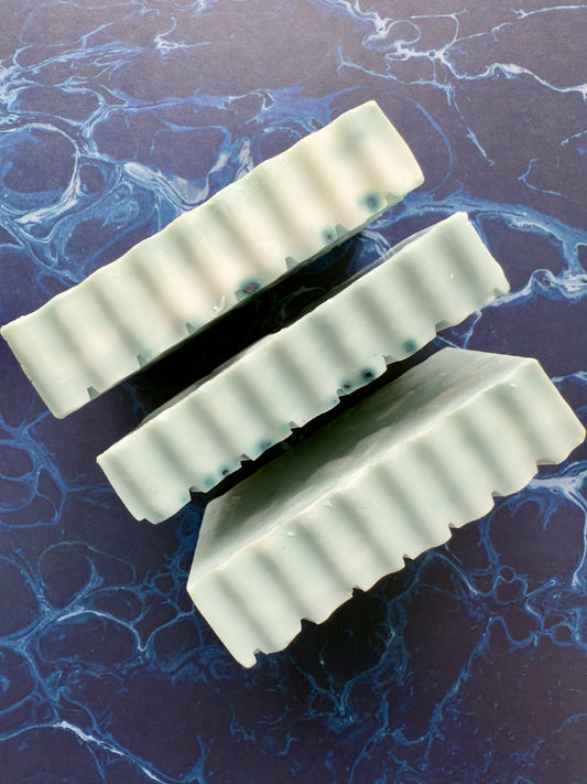 Blue Moment – Small Batch Mango Butter Soap | Layered Calm with Blue Matcha