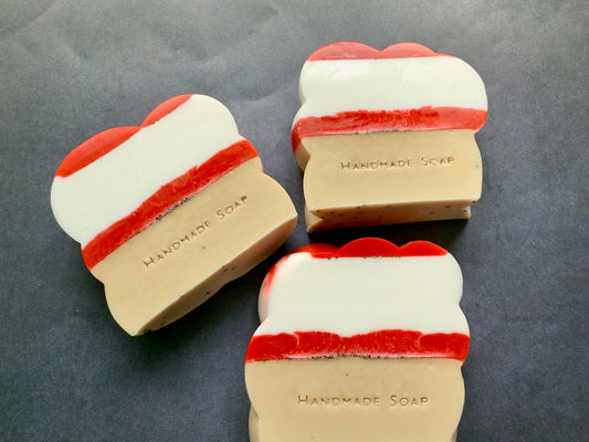 Shortcake Situation – Small Batch Triple Butter Soap | Strawberry Layers with a Twist
