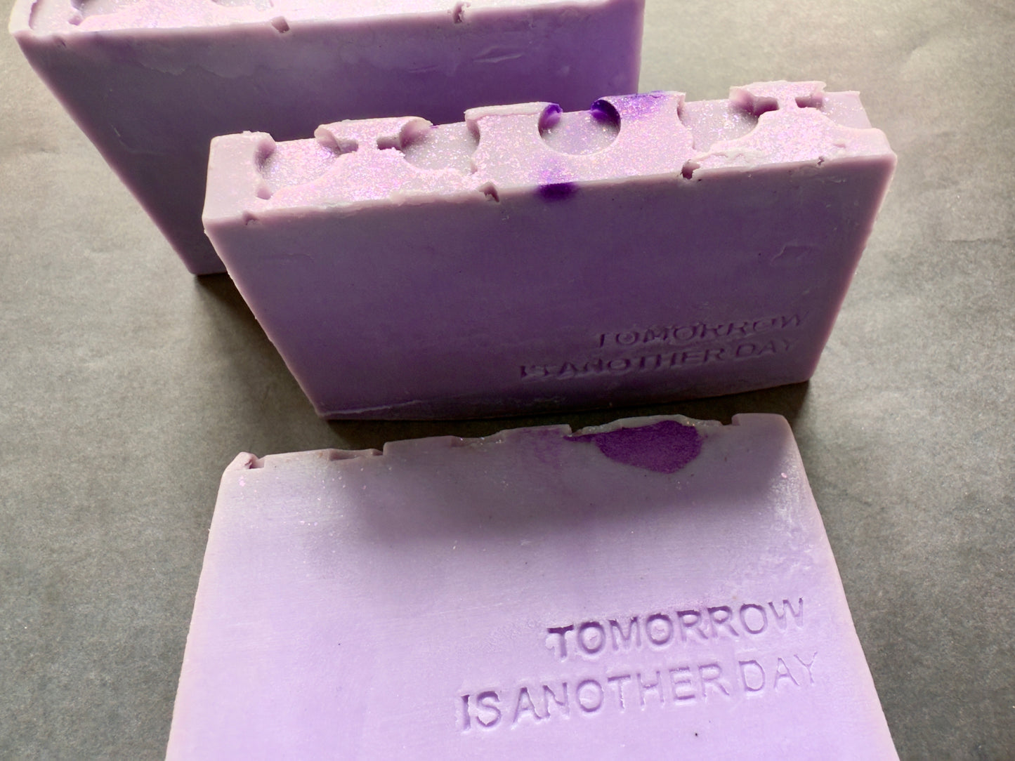 Lifted – Small Batch Oatmeal Soap | Scented Feel-Better Bars in Swirled Purple + Silver