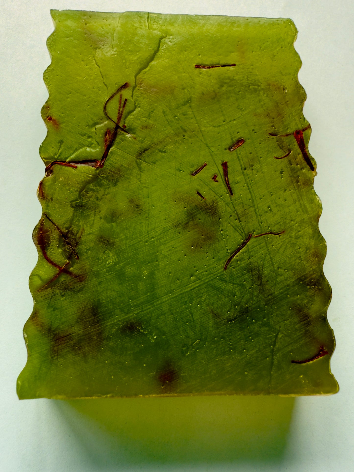 Saffron Twist – Small Batch Chamomile + Aloe Soap | Vibrant Citrus Layers + Real Saffron