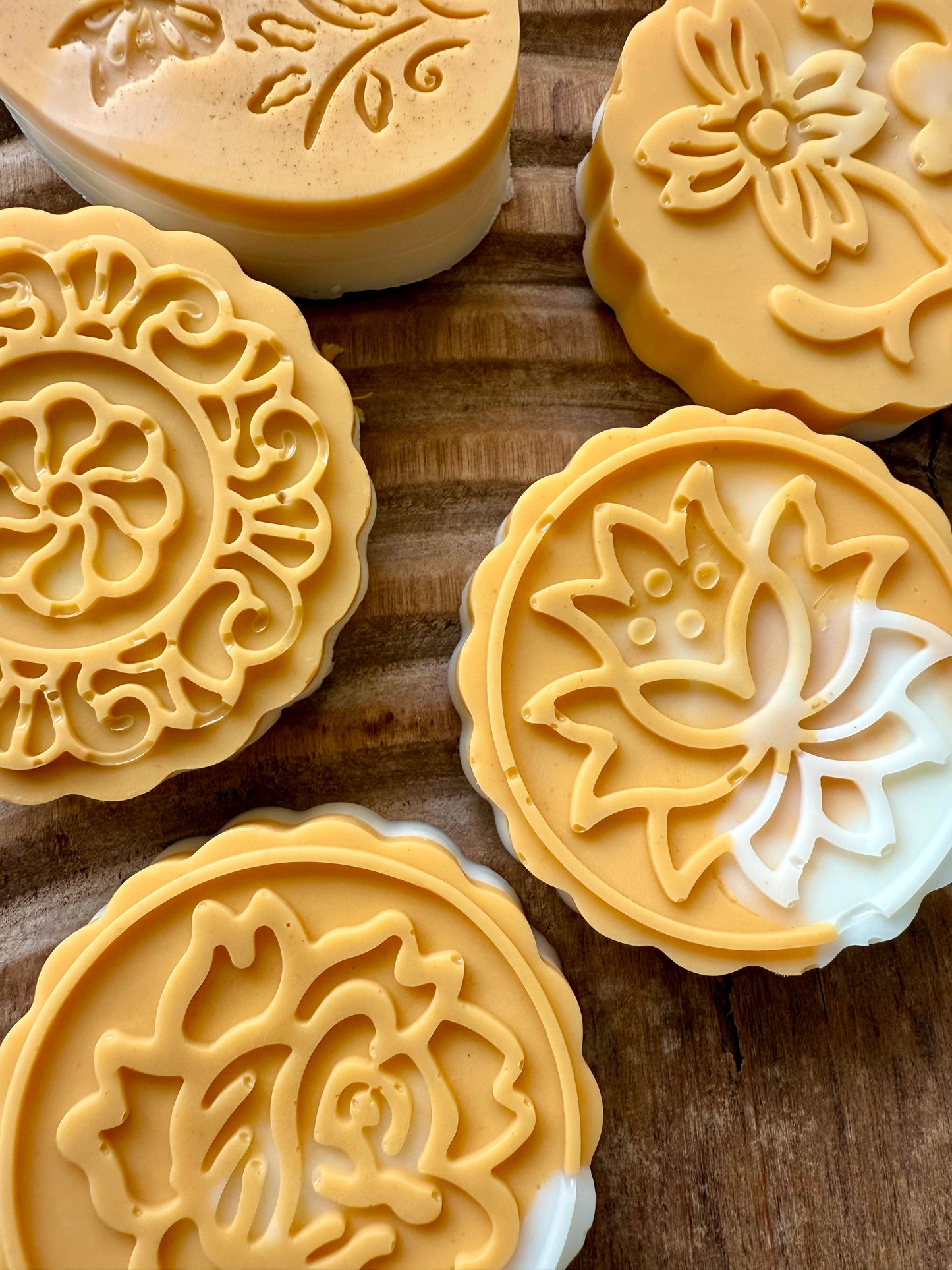Golden Gardenia – Small Batch Shea Butter Soap | Floral-Cut Bars with Yellow Clay