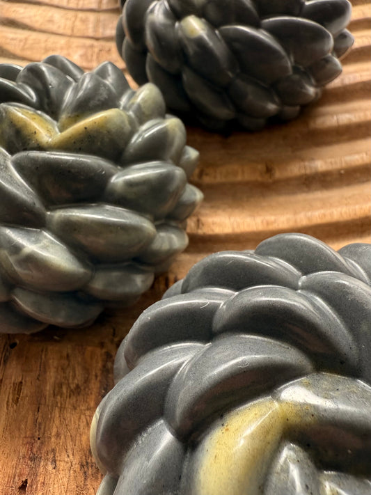 Tobacco Twist – Small Batch Beef Tallow Soap | Charcoal + Turmeric Swirl with a Velvet Smoke Scent