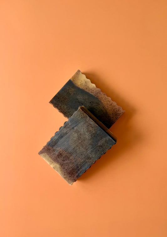 Plausible Deniability – Small Batch Shea Butter Soap | Vanilla, Musk + Mineral Swirl
