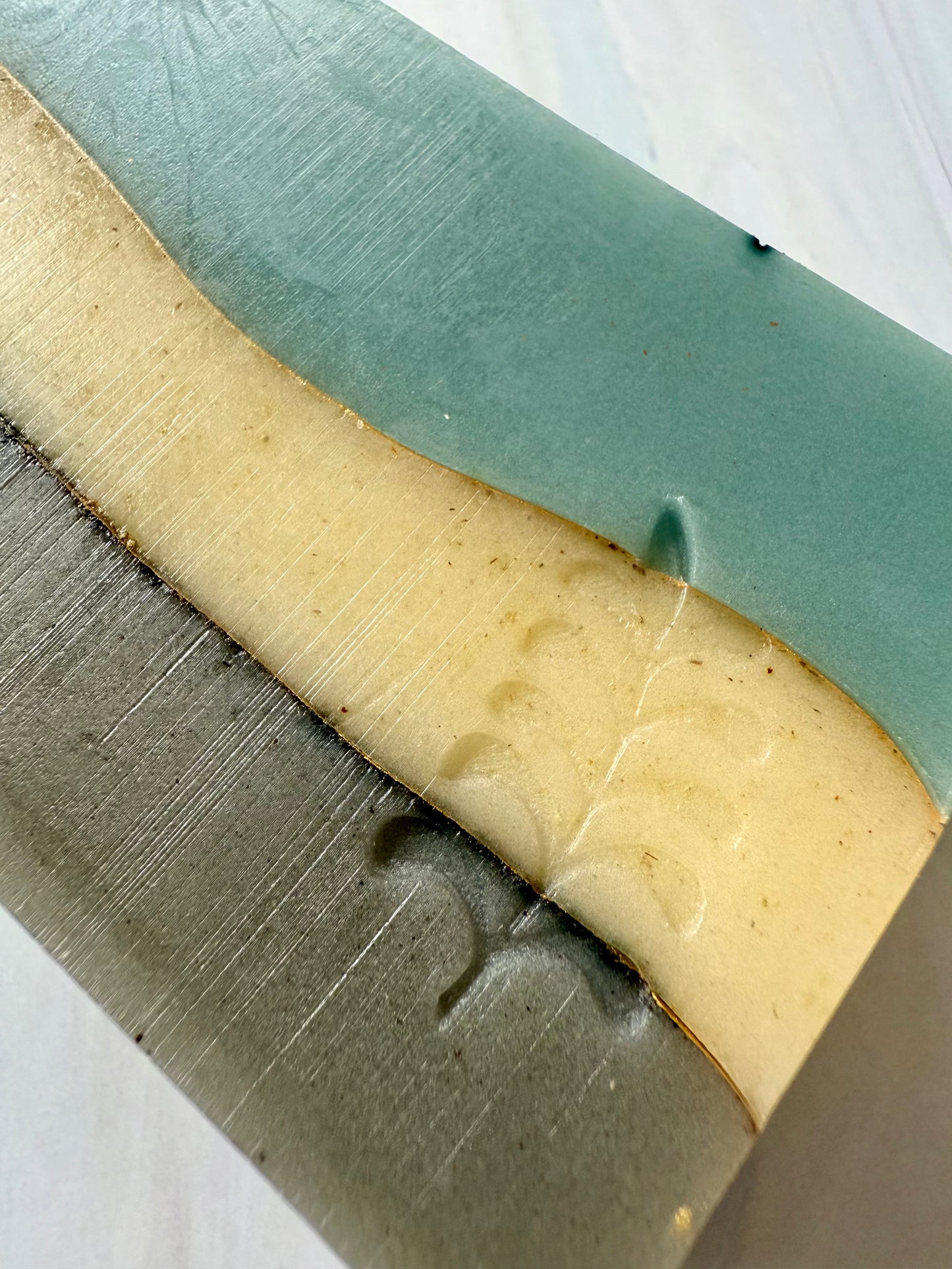 Yellow Between – Small Batch Shea Butter Soap | Sakura, Citrus + Gold Lines