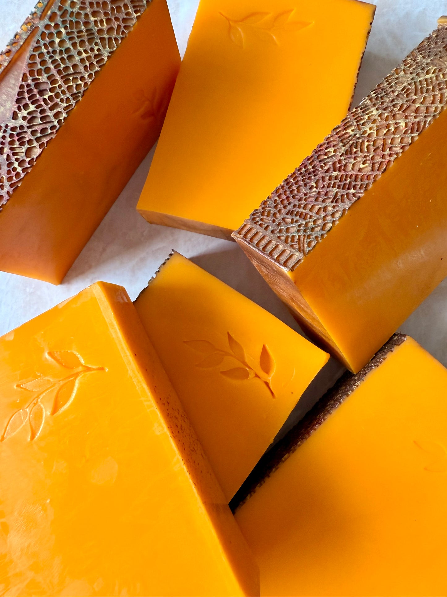 Cinnamon Liability – Small Batch Turmeric Soap | Pumpkin + Spiced Nut Leaf Bars