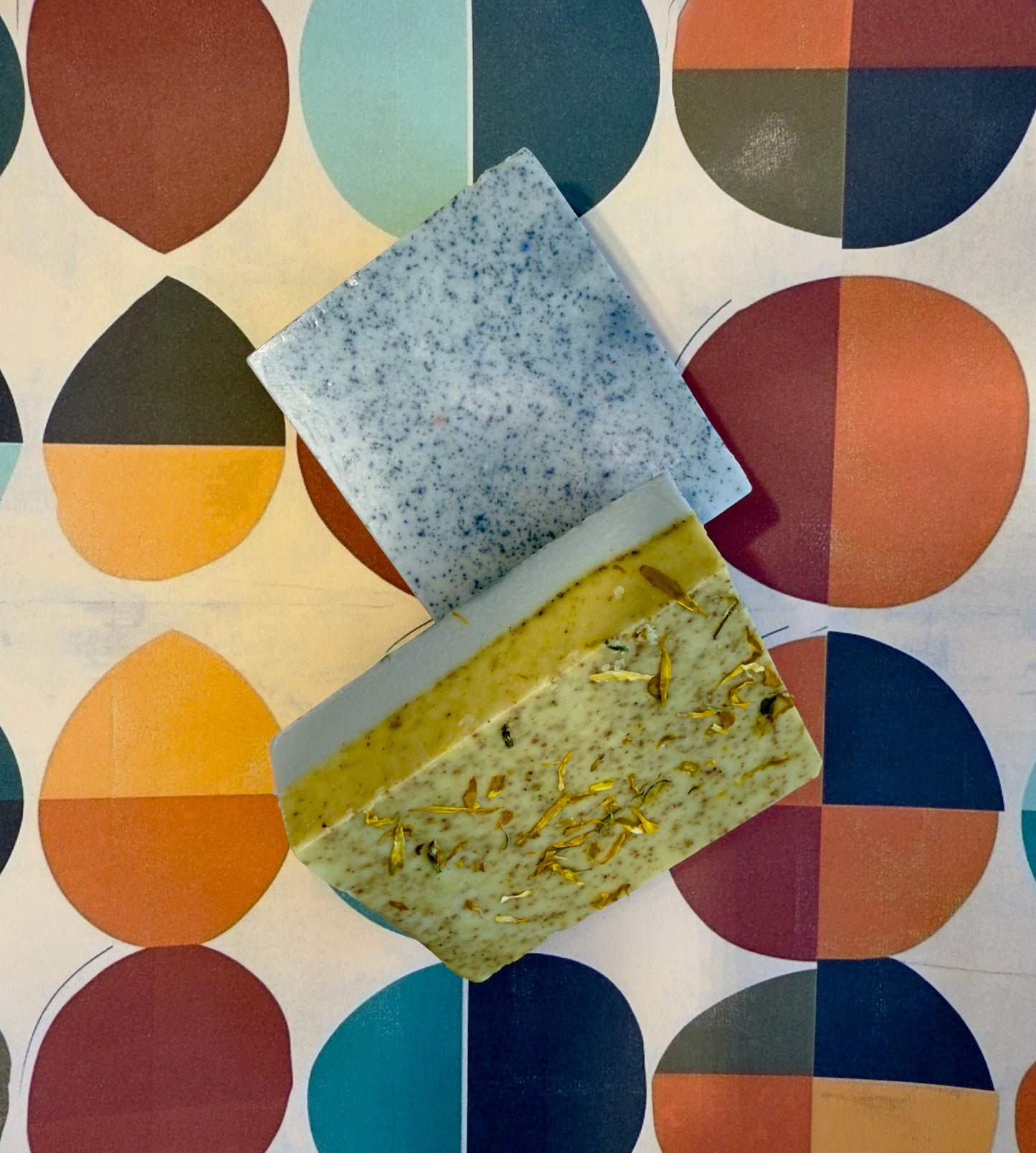 Sun‑Sea Harmony – Small Batch Cocoa Butter Soap | Bright Citrus‑Berry Breeze & Chamomile